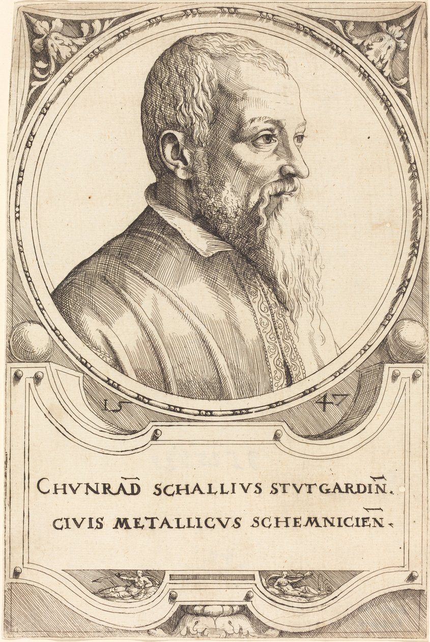 Conrad Schall, 1547. av Augustin Hirschvogel