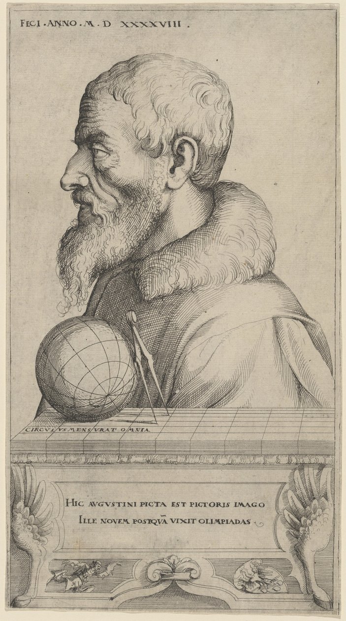 Selvportrett, 1548. av Augustin Hirschvogel