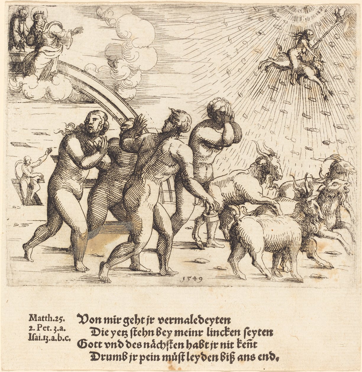 Den siste dommen, 1549. av Augustin Hirschvogel