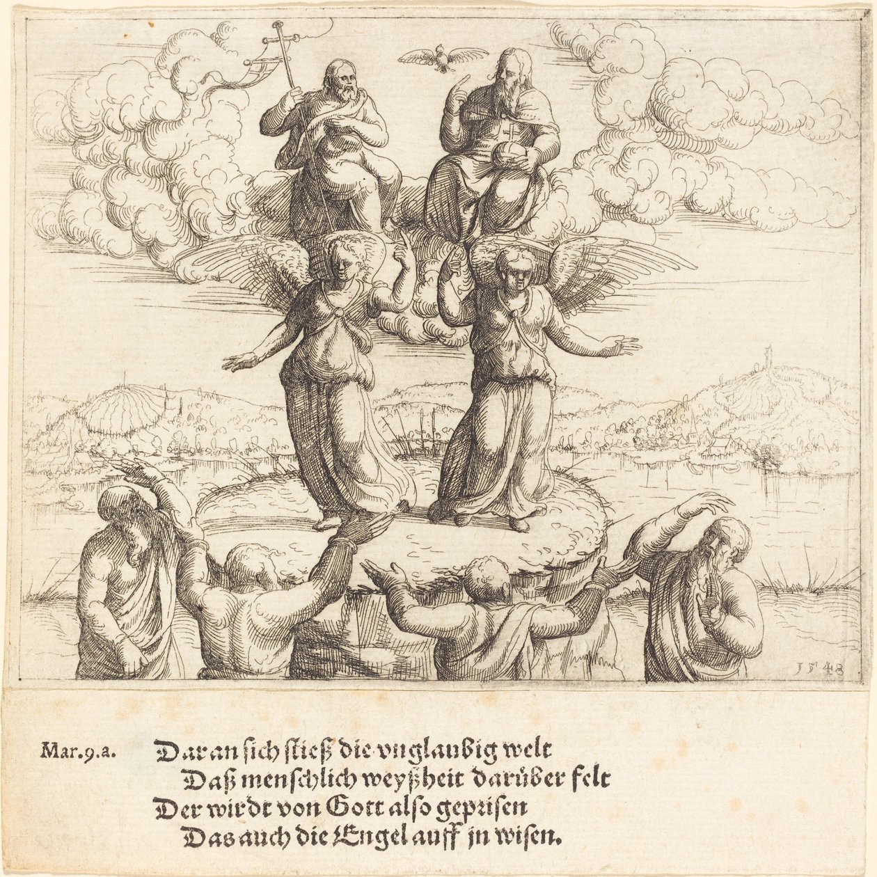 Forvandlingen, 1548. av Augustin Hirschvogel