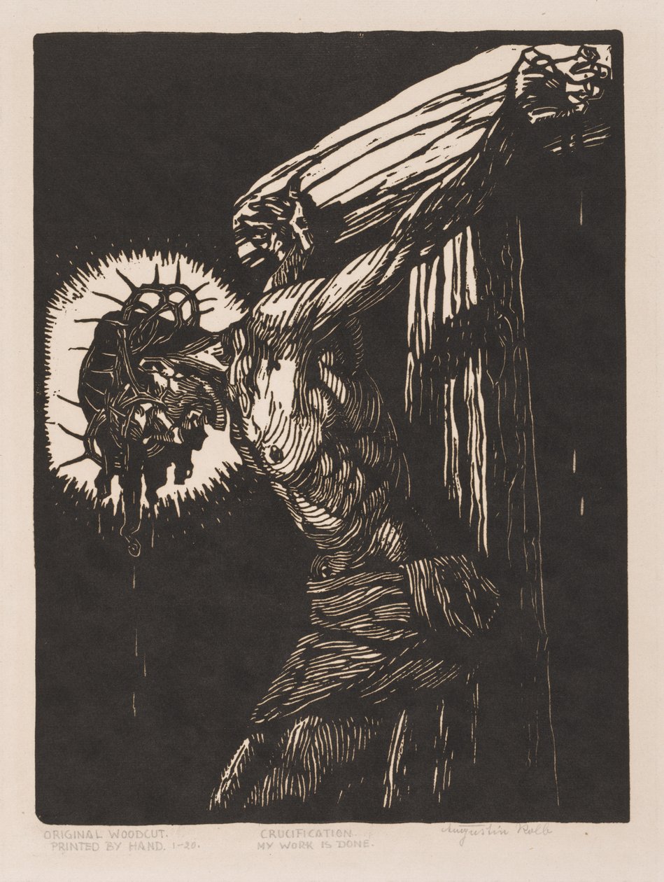 Korsfestelse. av Augustin Kolb