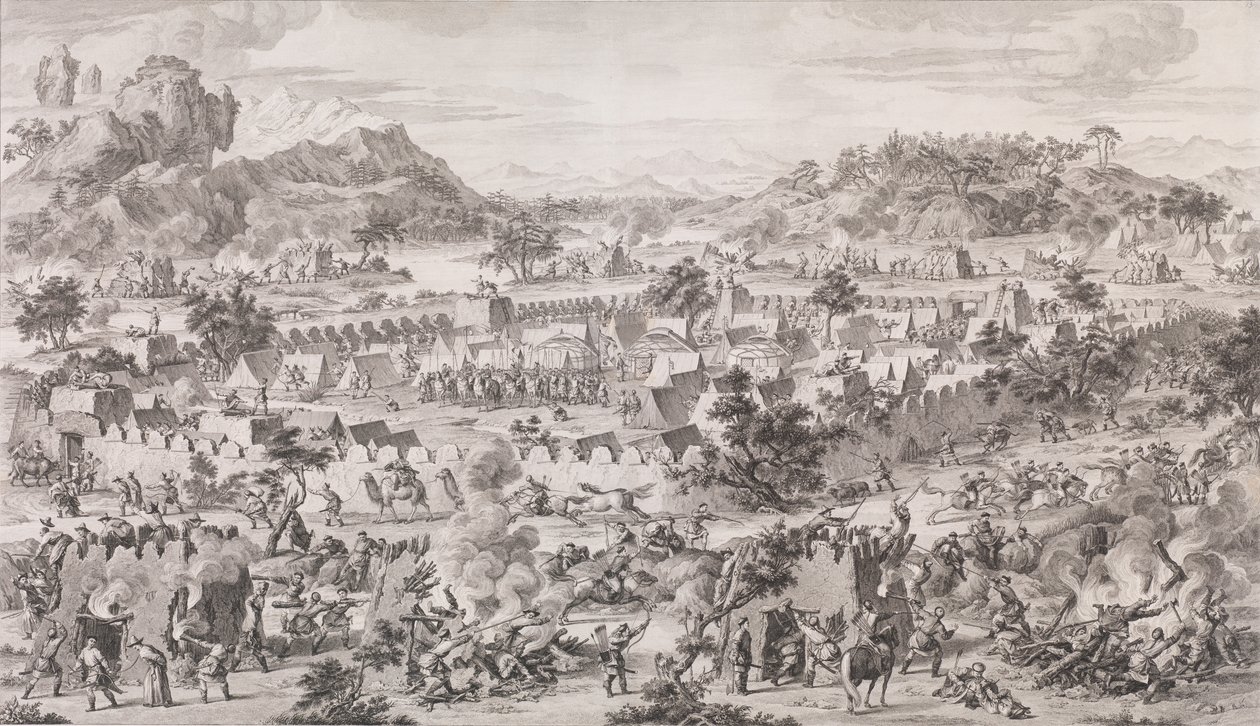 Slaget ved Tonguzluq, 1773. av Augustin de Saint Aubin