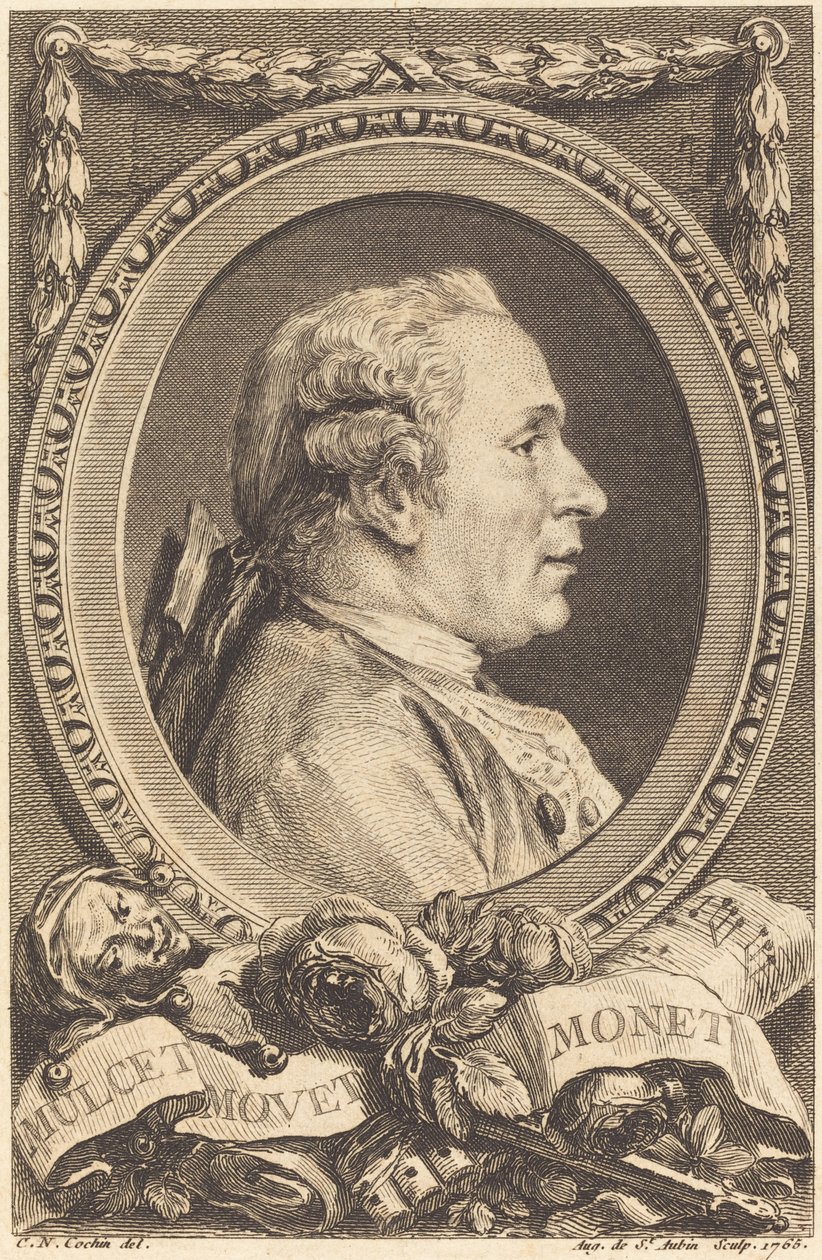 John Monet av Augustin de Saint Aubin after Charles Nicolas Cochin II