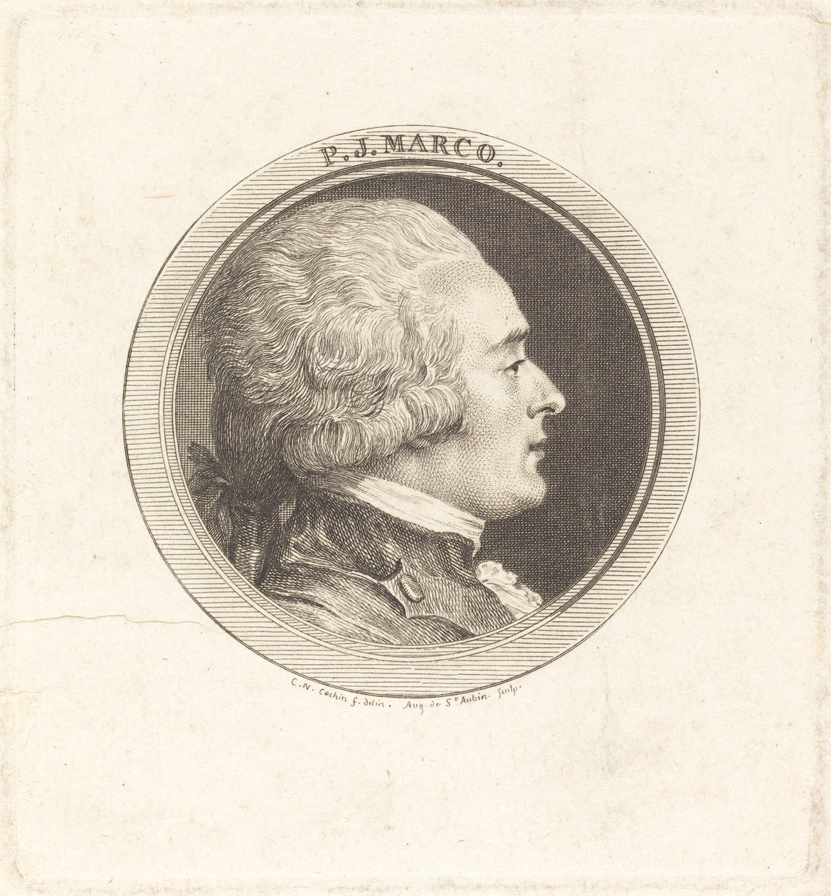 PJ Marco av Augustin de Saint Aubin after Charles Nicolas Cochin II
