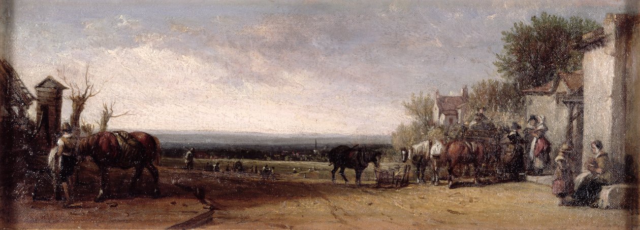 Inn-døren nær Gravesend av Augustus Wall Callcott
