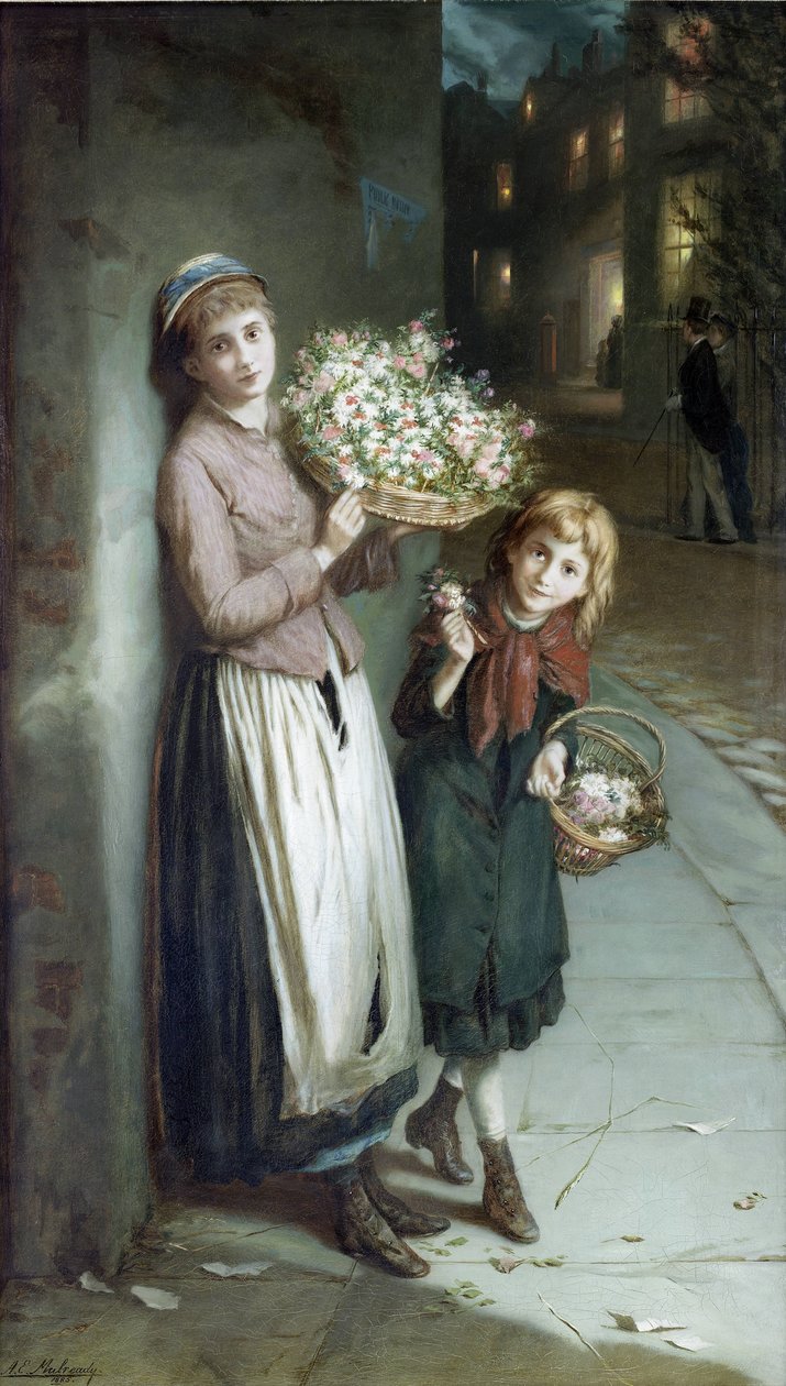 Blomsterjenter – en sommernatt av Augustus Edwin Mulready