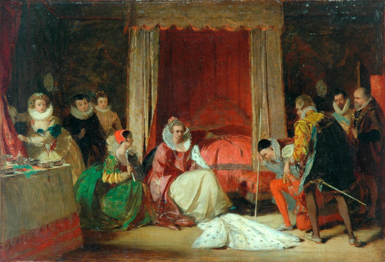 Dronning Elizabeth i raseri av Augustus Leopold Egg
