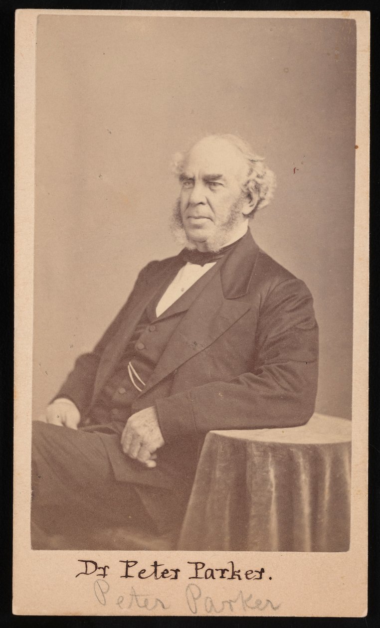 Portrett av Peter Parker 1804-1888, 1869. av Augustus Marshall