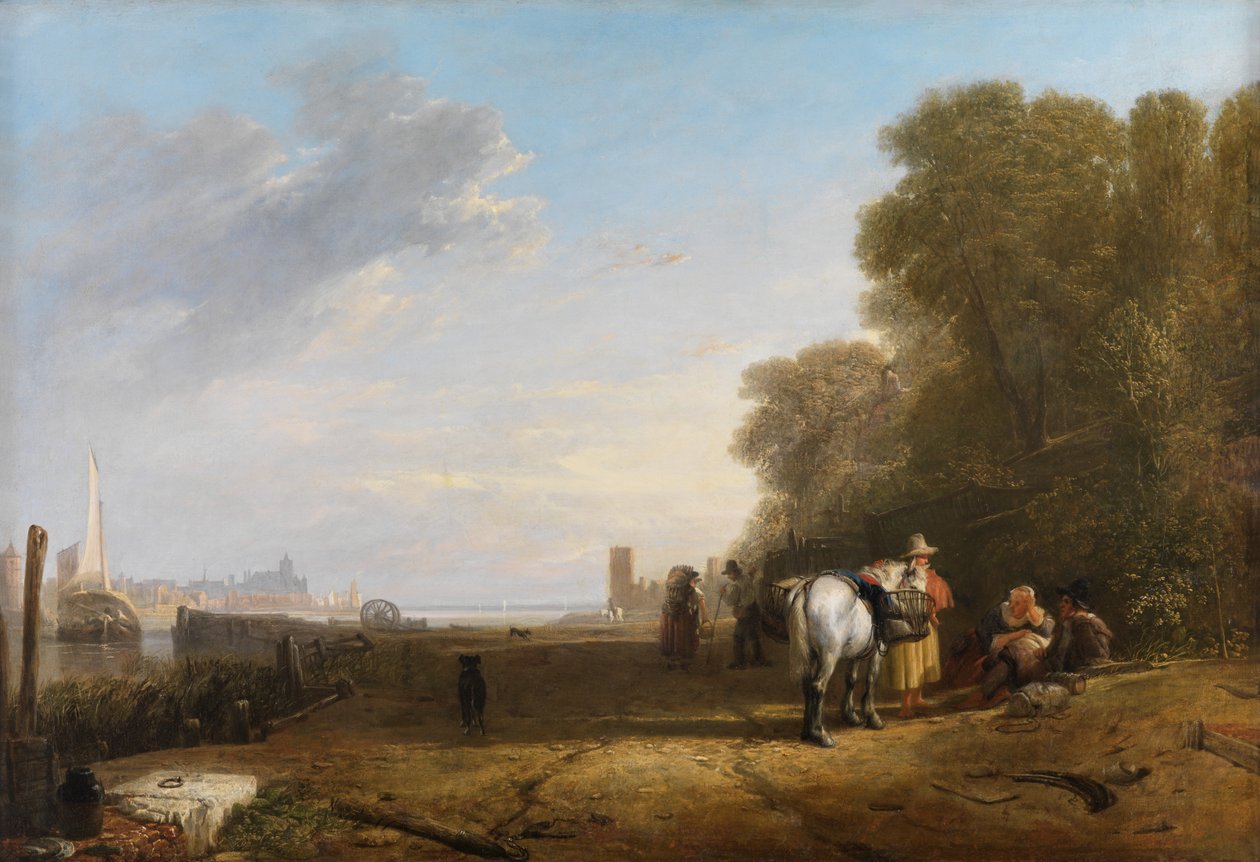 En scene i Holland av Augustus Wall Callcott
