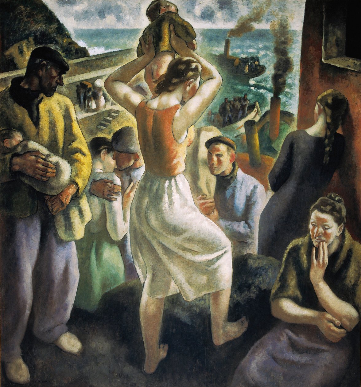 Spansk borgerkrig: "The Exodus" (maleri) av Aurelio Arteta Errasti
