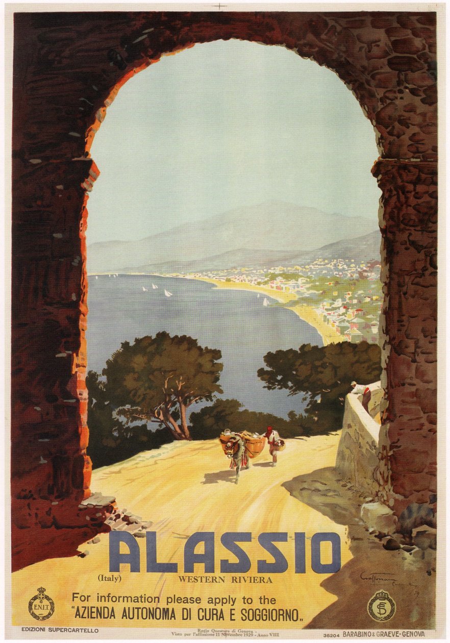 Alassio, 1929 av Aurelio Craffonara