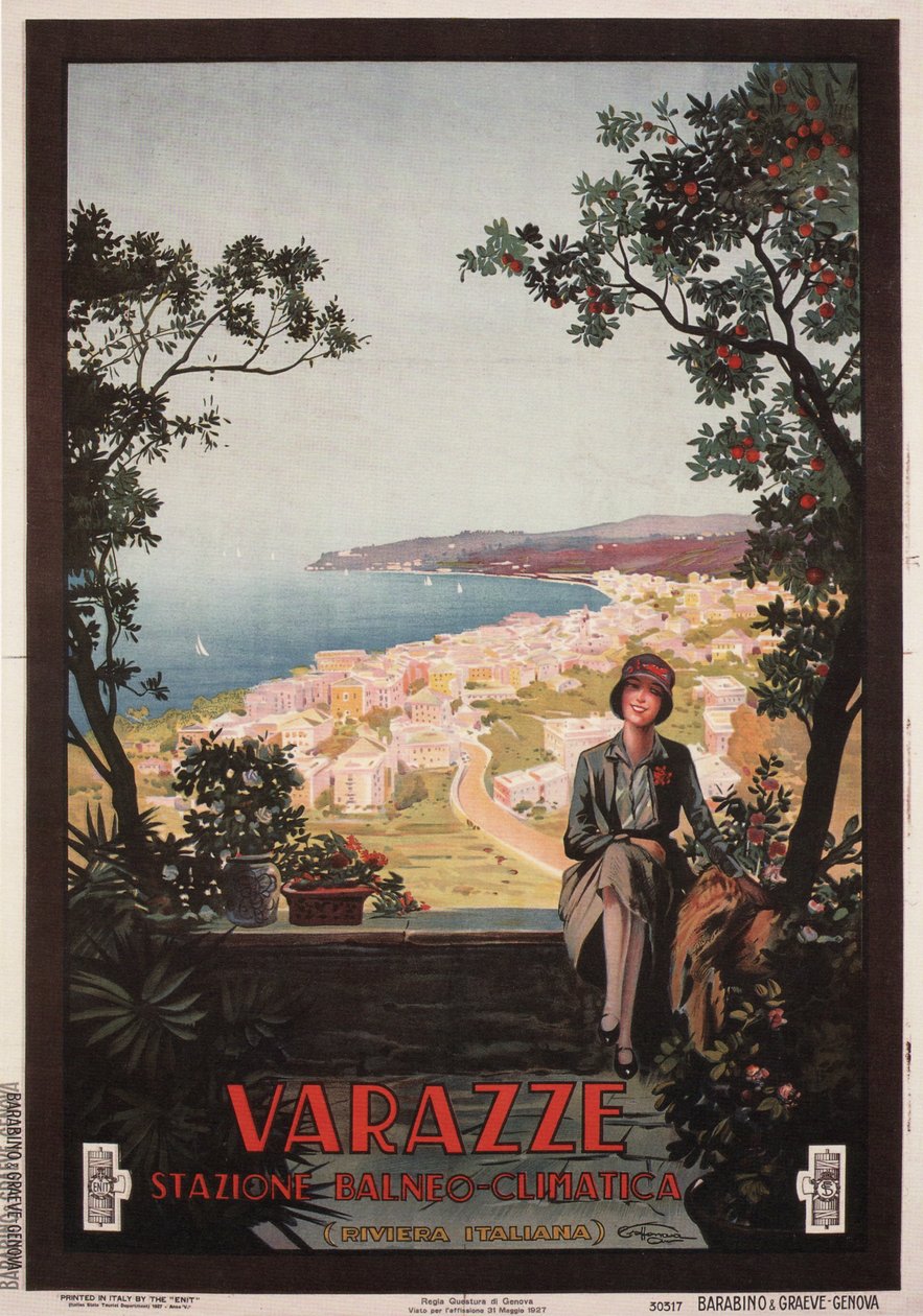 Varazze, 1927 av Aurelio Craffonara