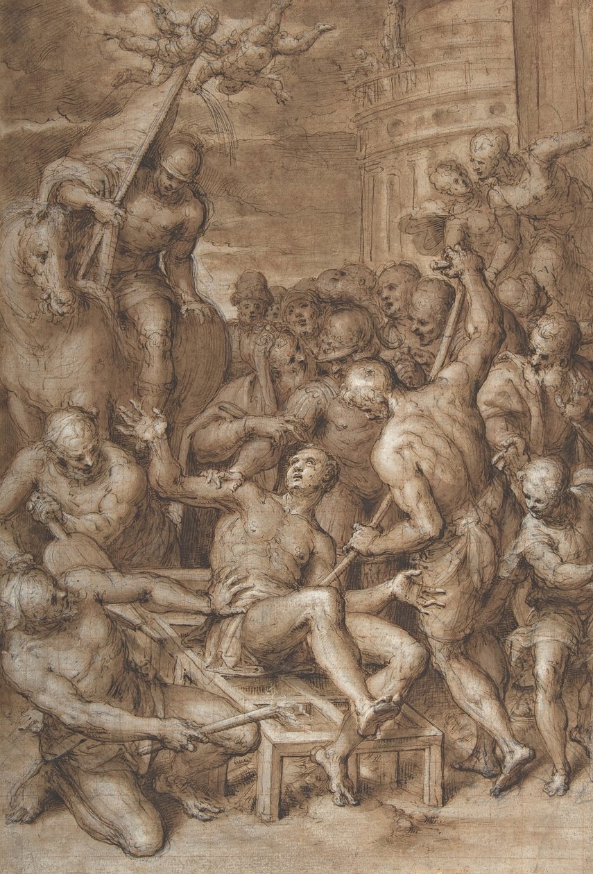 Martiriul Sfântului Lawrence, anii 1580-începutul anilor 1590. norvegian av Aurelio Luini