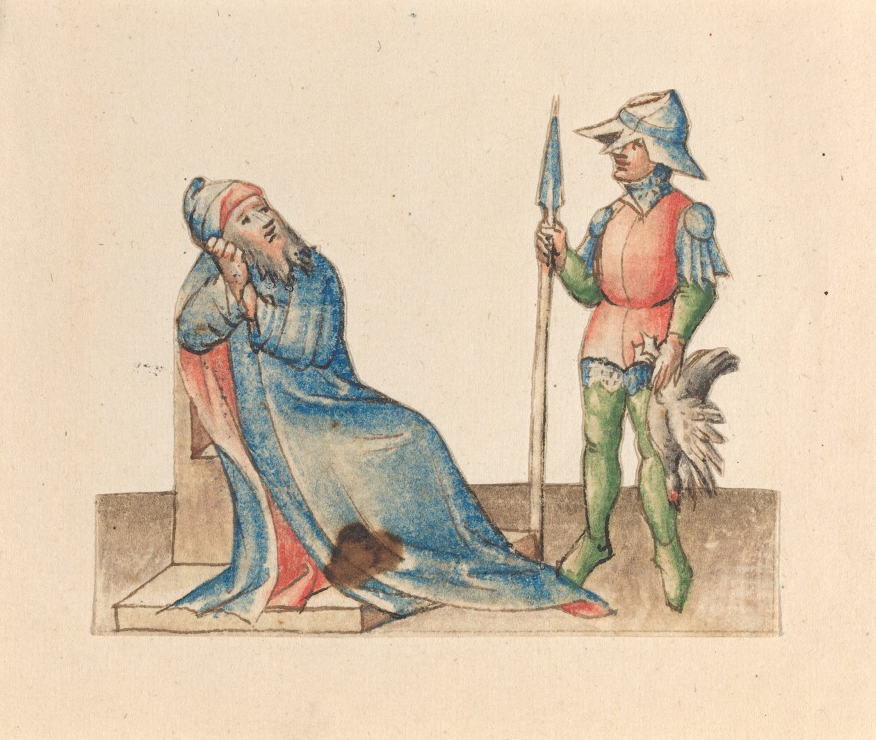 Isak og Esau av Austrian 15th Century
