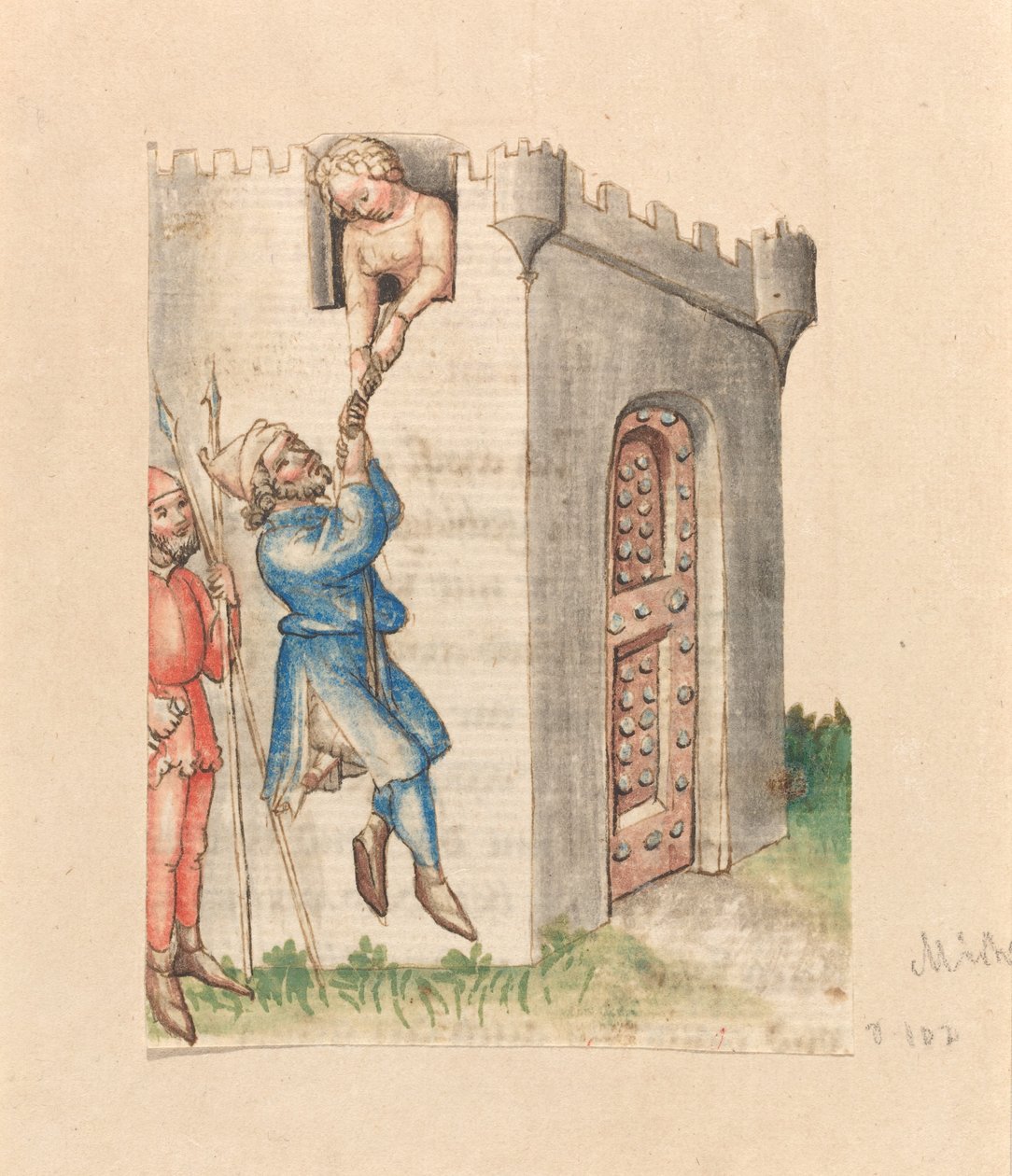 Michol hjelper David med å rømme av Austrian 15th Century