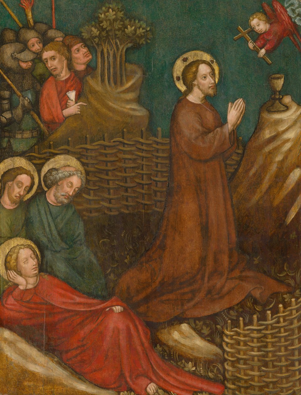 Kvalen i hagen, ca. 1420. av Austrian master