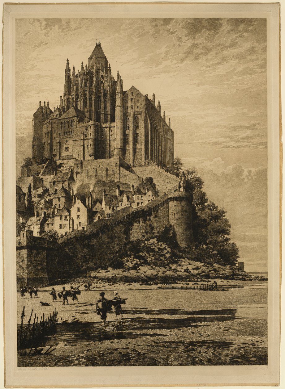 Mont Saint Michel av Axel Herman Haig