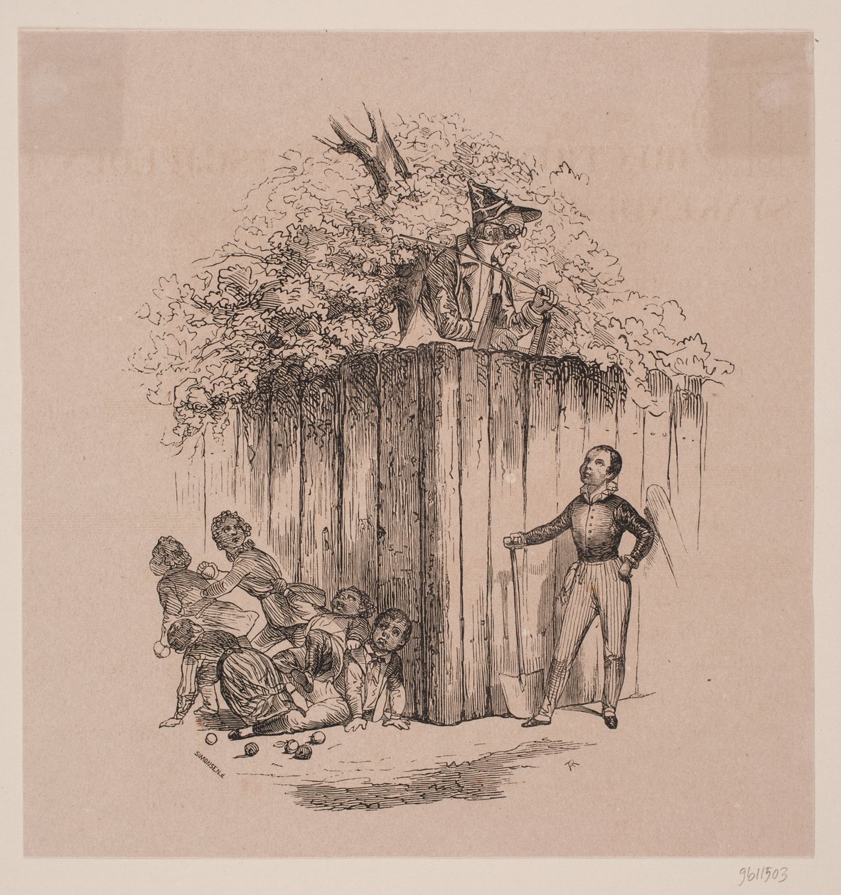 Barn som stjeler epler av Axel Theodor Kittendorff