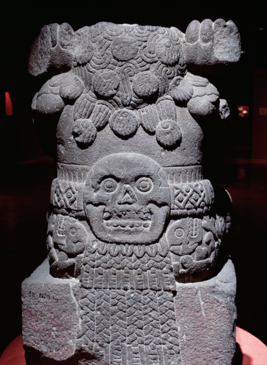 Coatlicue, sen etter klassisk periode (1300-1521) av Aztec