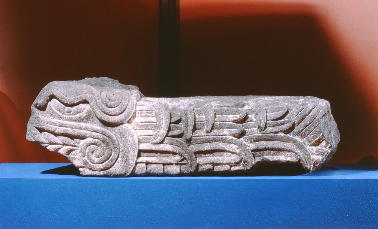 Quetzalcoatl den fjærkledde slangen, sen etter klassisk periode (1300–1521) av Aztec