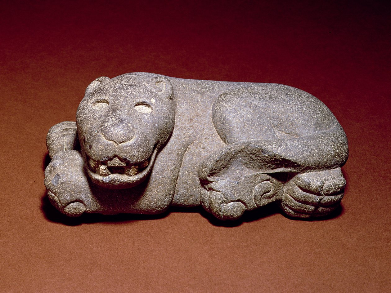 Liggende Jaguar, 1440-1521 av Aztec