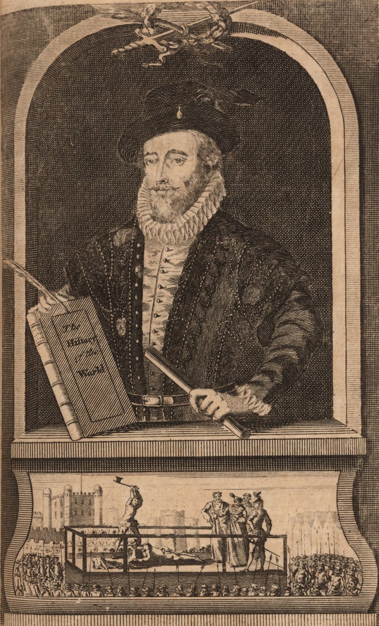 Portrett av Sir Walter Raleigh, 1750-1760-tallet. av B. Cole