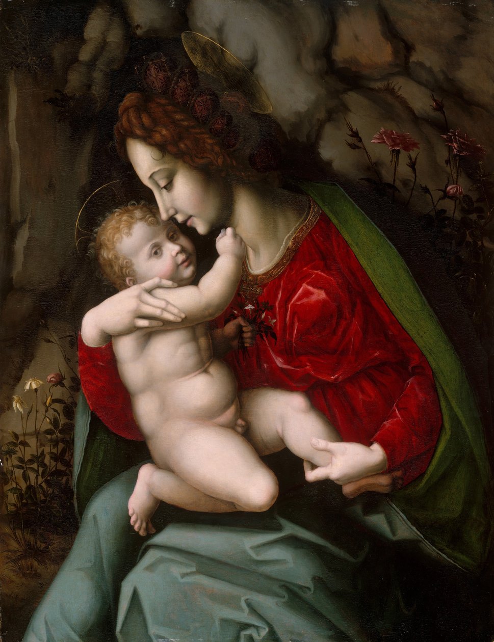 Madonna og barn, muligens tidlig på 1520-tallet. av Bacchiacca
