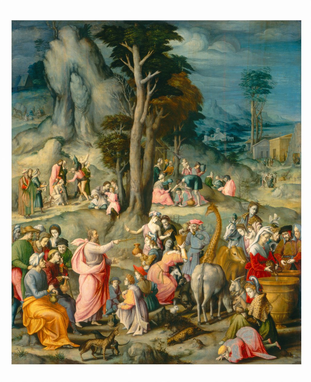 The Gathering of Manna av Bacchiacca