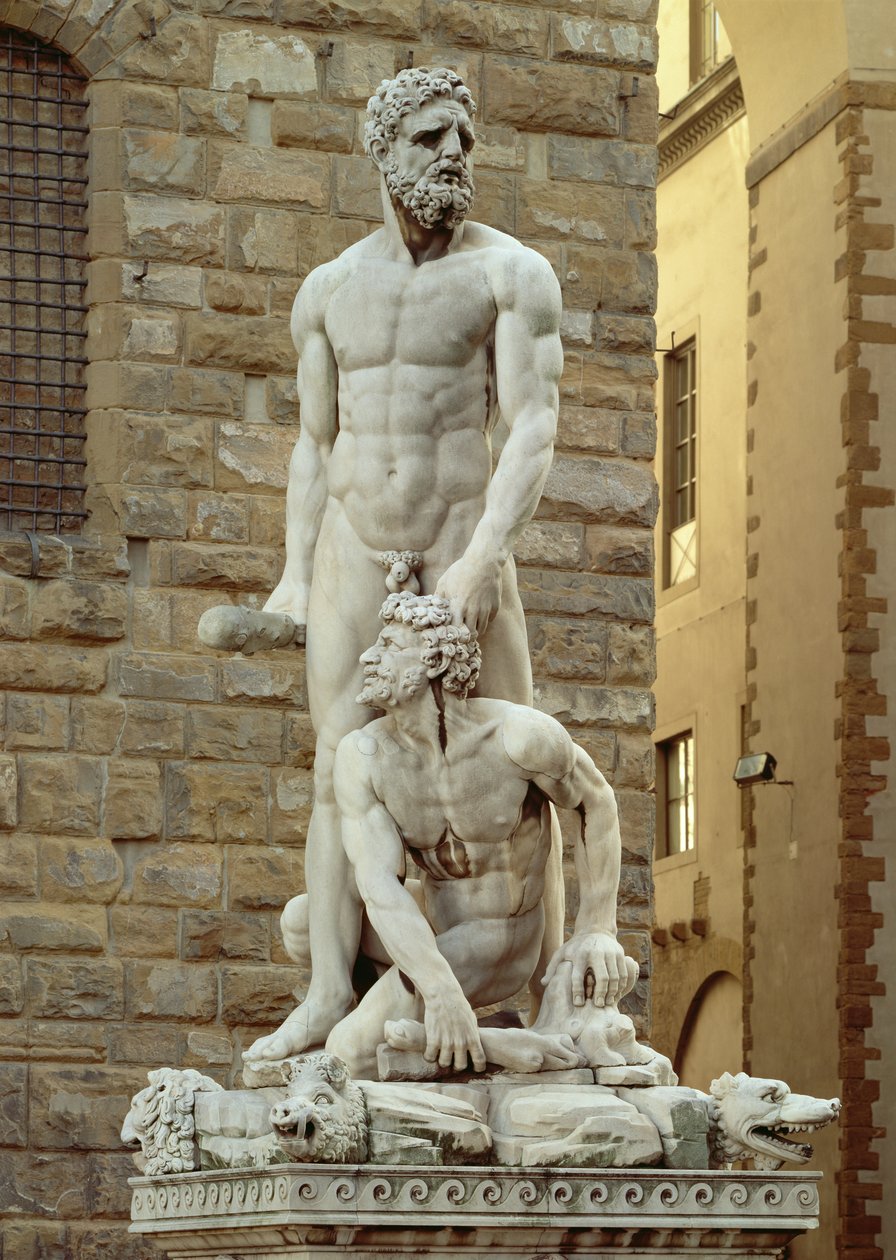 Statue av Hercules og Cacus, 1534 (marmor) av Baccio Bandinelli