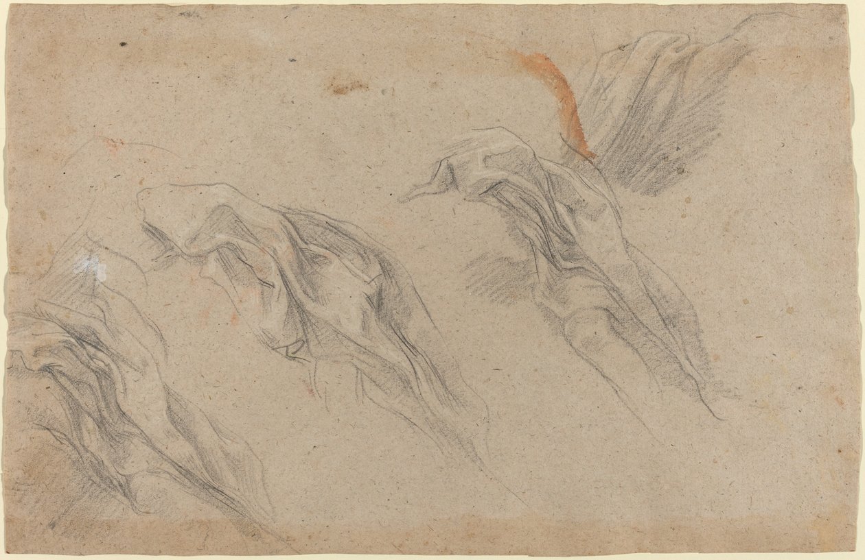 Draperistudier [recto] av Baldassare Franceschini