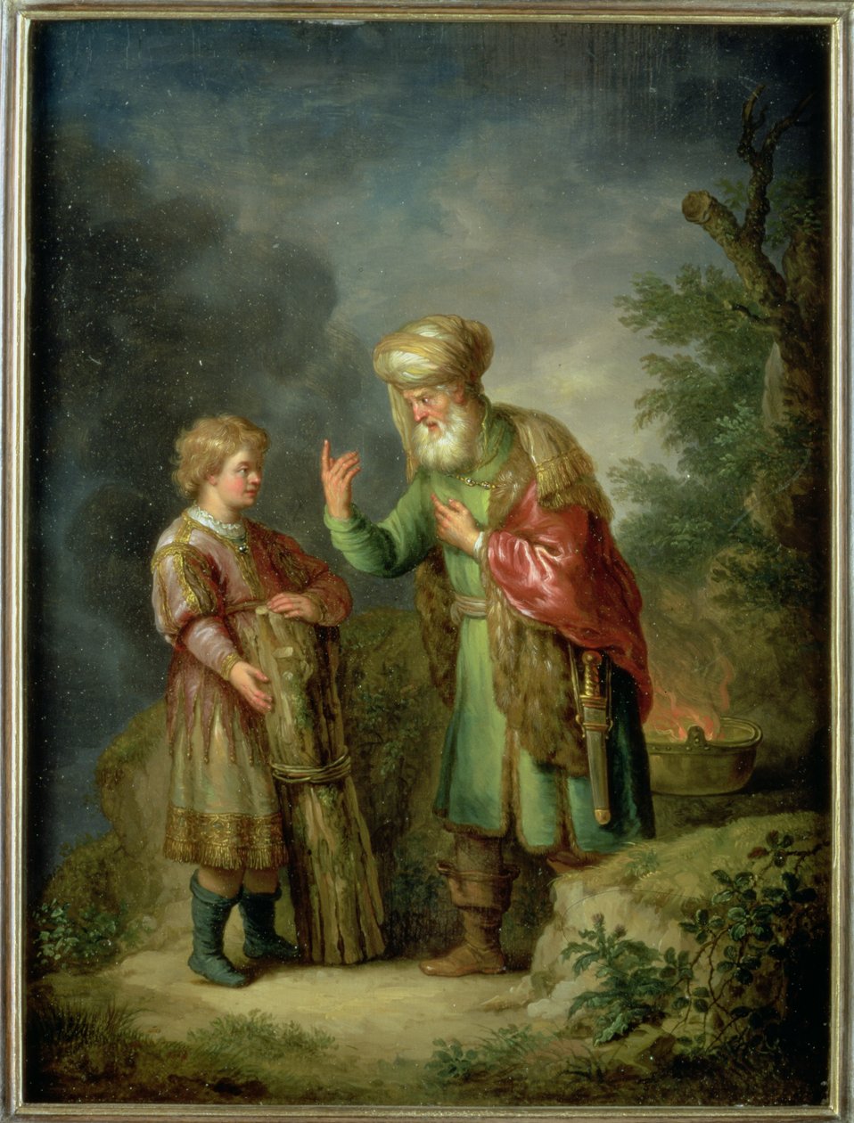 Abraham og Isak av Balthasar Beschey