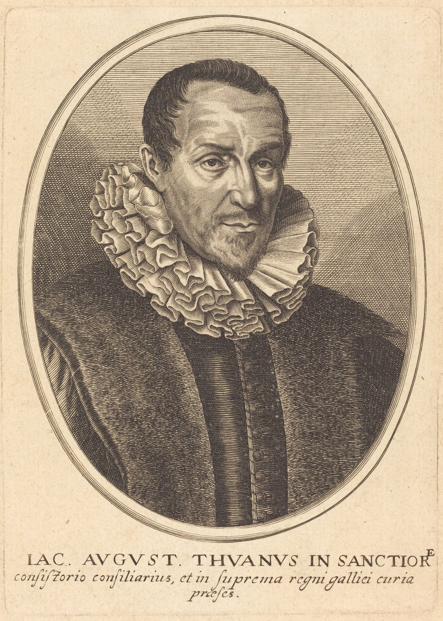 Jacques-Auguste de Thou av Balthasar Moncornet