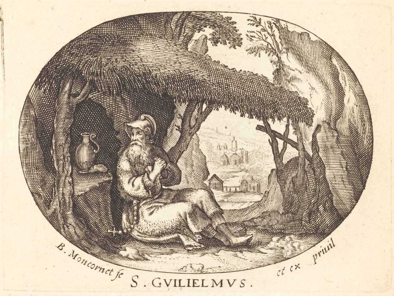 Den hellige Eremitten Vilhelm av Balthasar Moncornet