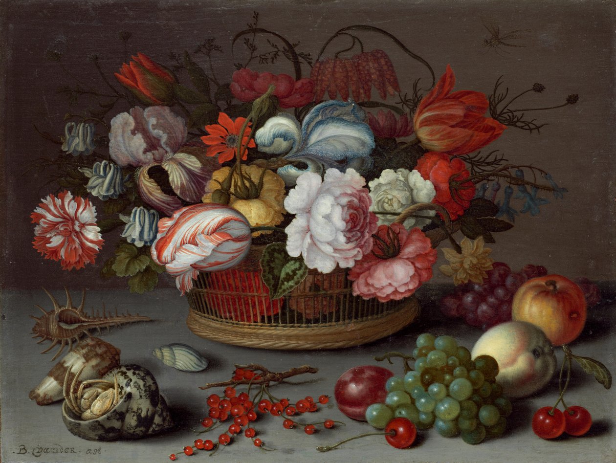 Kurv med blomster, ca. 1622. av Balthasar van der Ast