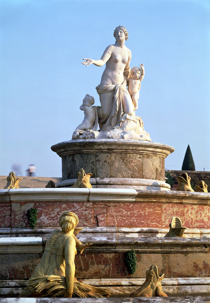 Latonafontenen med sentralfigur av Latona, 1667-70 (marmor og bly) av Balthazar Marsy