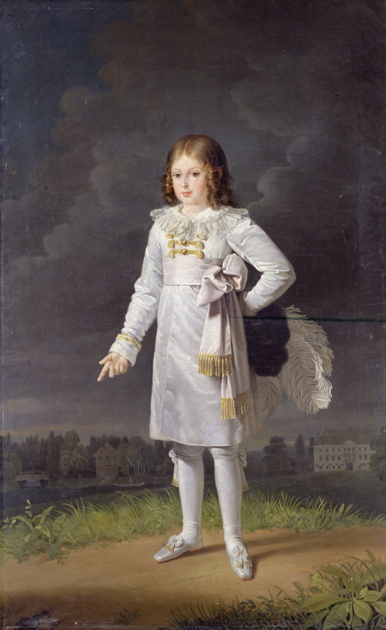 Frederic-Napoleon (1815-33) Prins Bacciochi, 1819 av Barbara Krafft