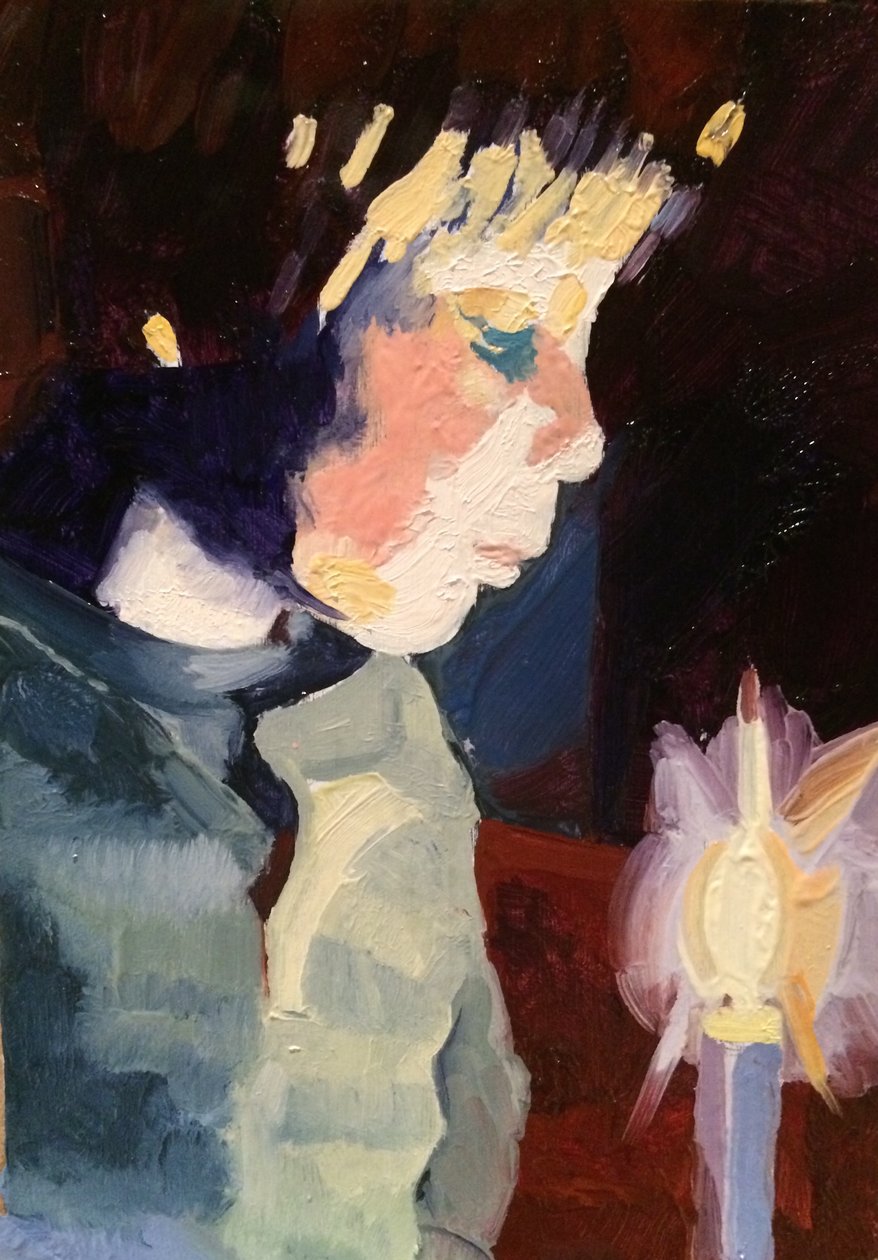 "Candlelight 4", 2015 av Barbara Hoogeweegen