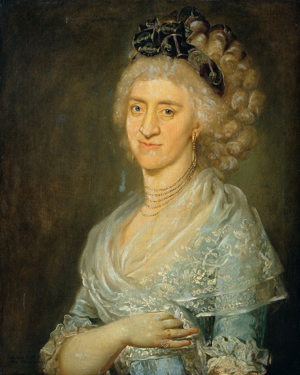 portrett av en dame av Barbara Krafft