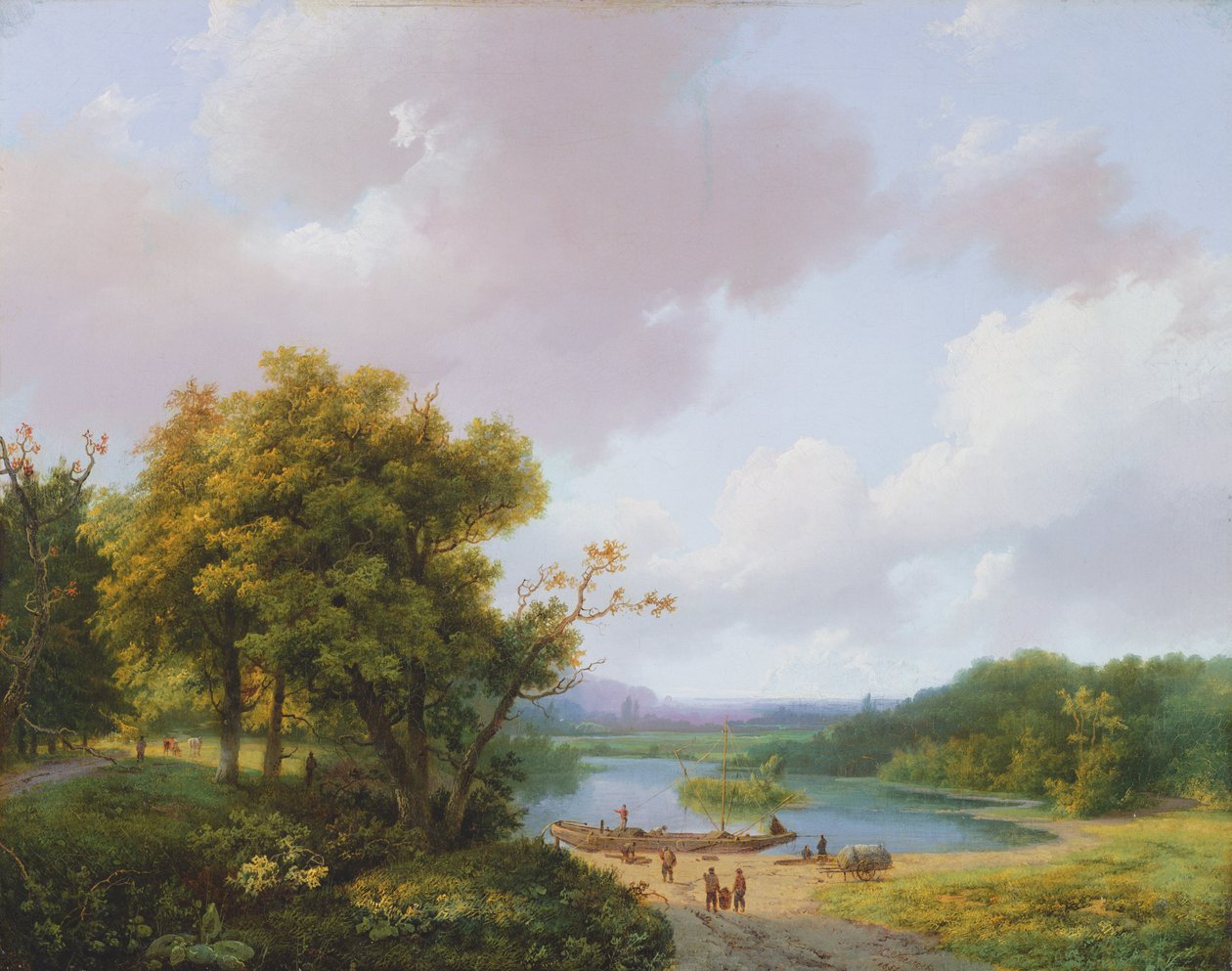 Landlig landskap, 1800-tallet av Barend Cornelis Koekkoek
