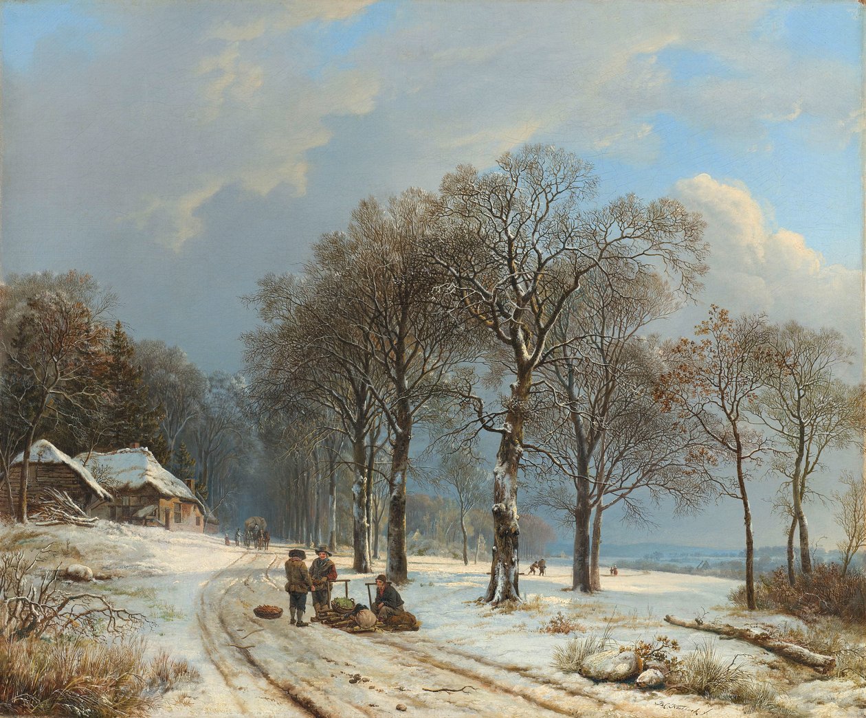 Vinterlandskap Vinterlandskap av Barend Cornelis Koekkoek