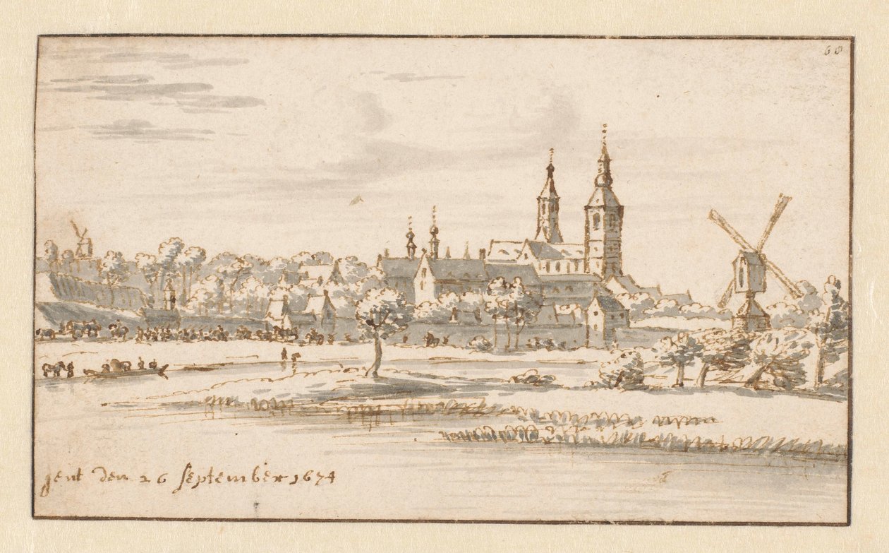 Utsikt over Gent av Barend Klotz (attributed to)