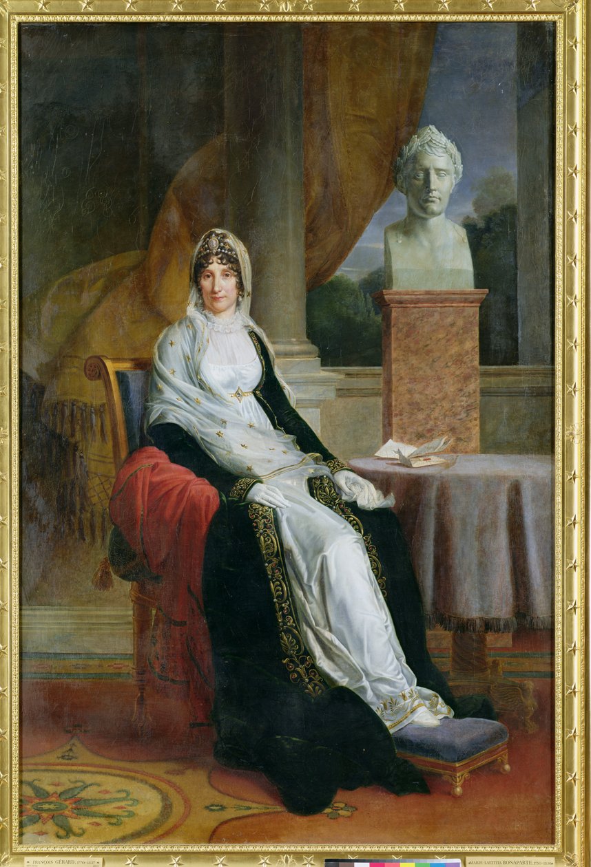 Marie-Laetitia Ramolino (1750-1836) 1803 av Baron François Pascal Simon Gérard