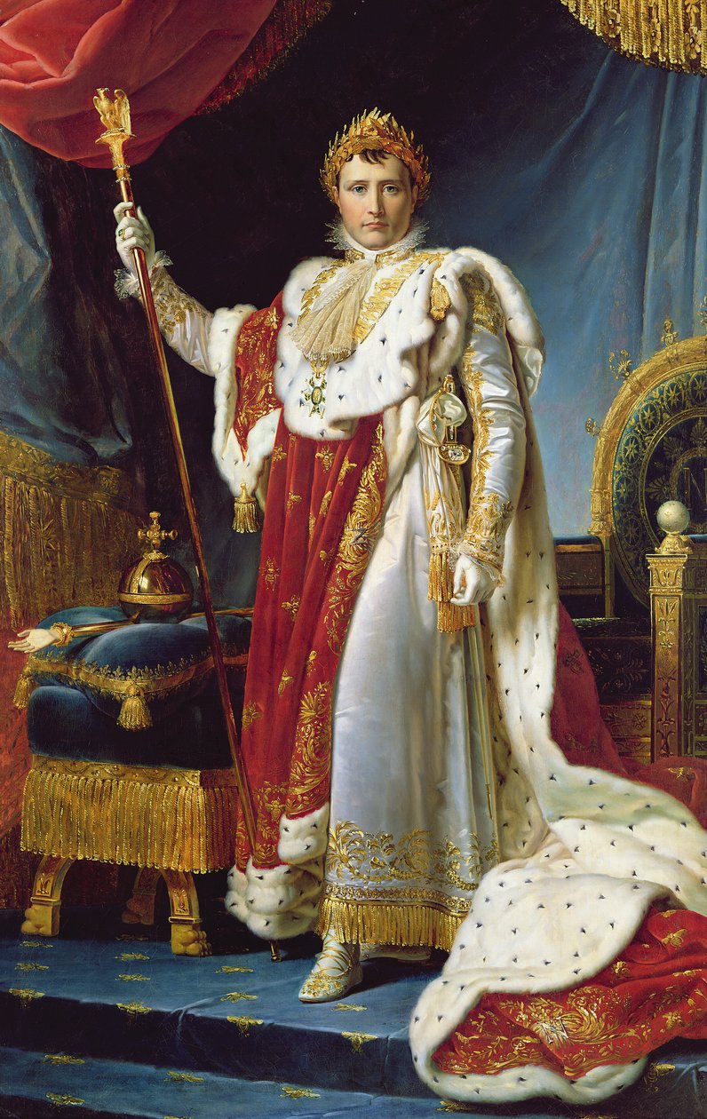 Napoleon I i sin kroningskappe, ca. 1804, av Baron François Pascal Simon Gérard
