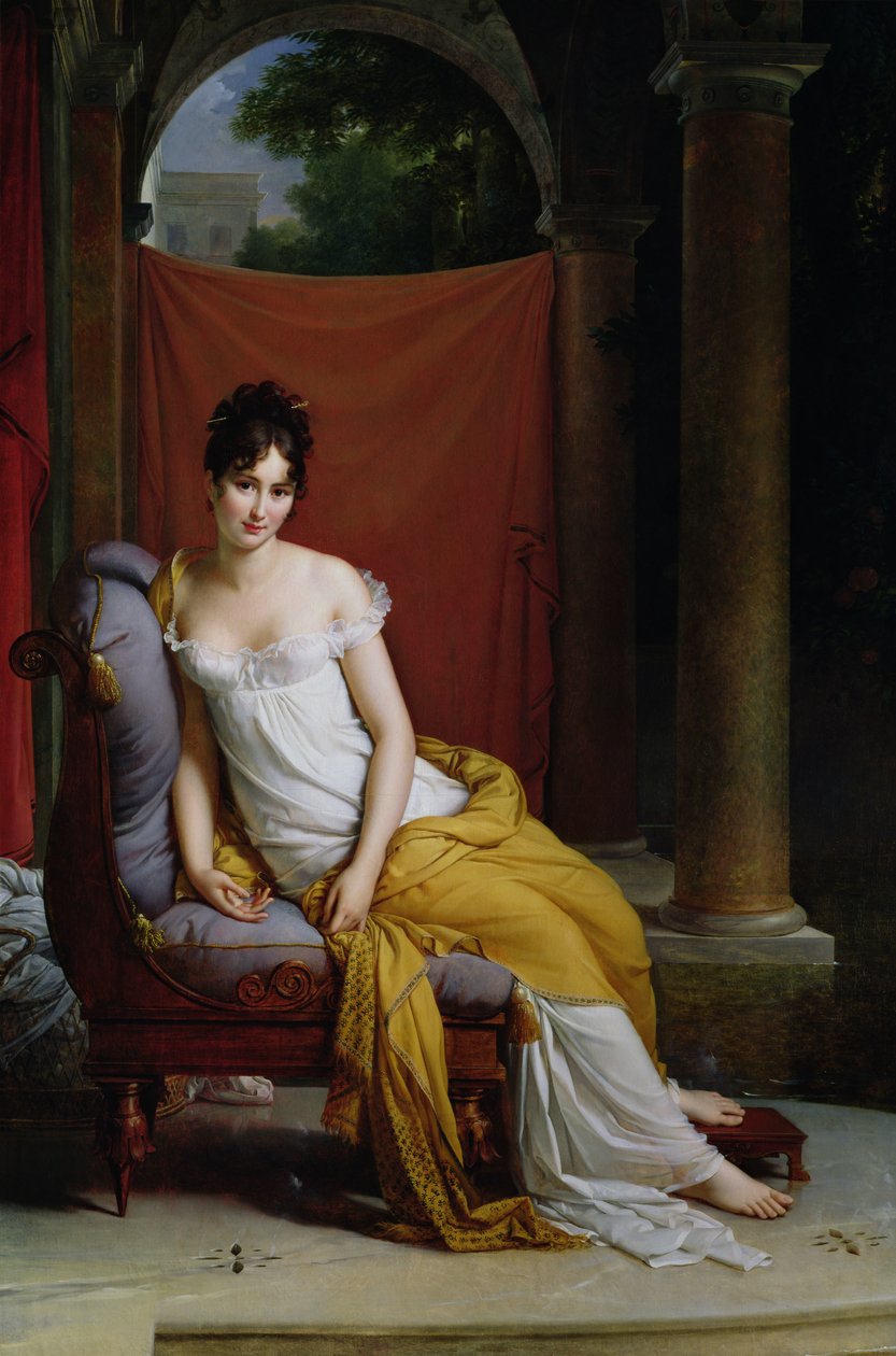 Portrett av Madame Recamier (1777-1849) av Baron François Pascal Simon Gérard
