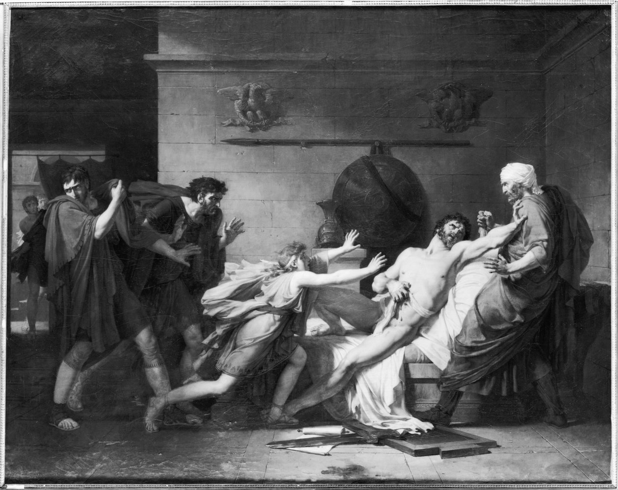 Cato fra Uticas død (95-46 f.Kr.) 1797 av Baron Pierre Narcisse Guerin