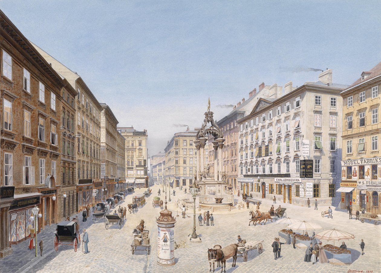 Hohe Markt i Wien av Baron Raimund von Stillfried