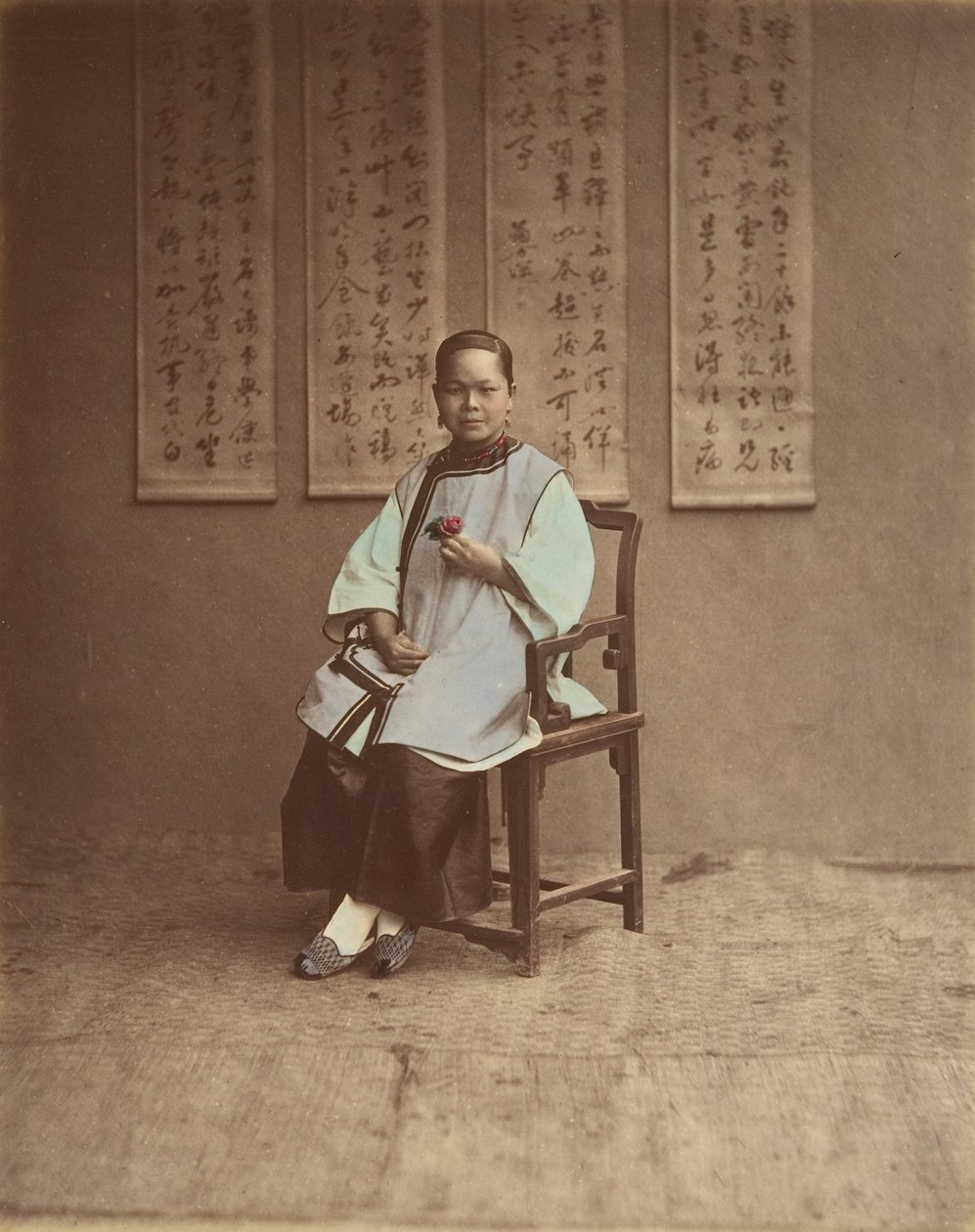 Jente fra Shanghai, 1870-tallet. av Baron Raimund von Stillfried