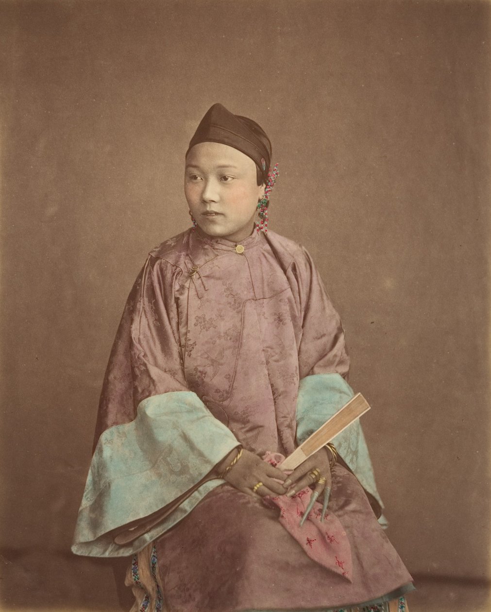 Jente fra Shanghai, 1870-tallet. av Baron Raimund von Stillfried