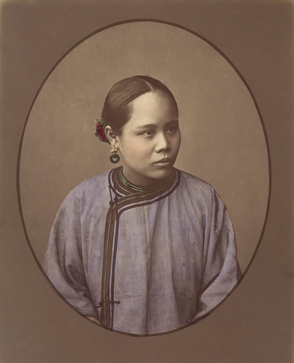 Jente fra Shanghai, 1870-tallet. av Baron Raimund von Stillfried