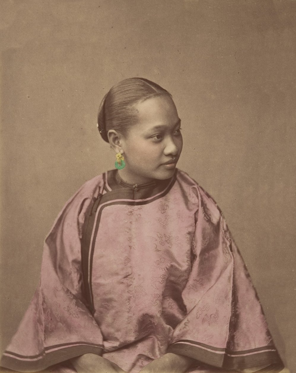 Jente fra Shanghai, 1870-tallet. av Baron Raimund von Stillfried
